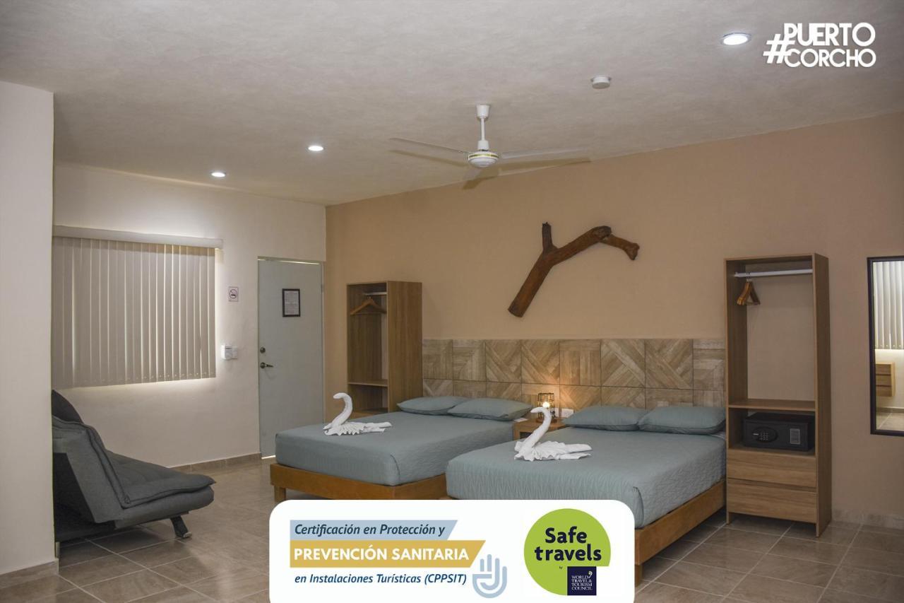 Hotel Puerto Corcho Puerto Morelos Eksteriør billede